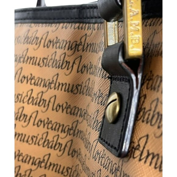 L.A.M.B by Gwen Stefani Shoulder Tote "Love Angel Music Baby" 19 x 12 x 6” - Picture 5 of 15